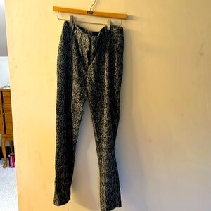 Calvin Klein dress pants, black and white with belt loop